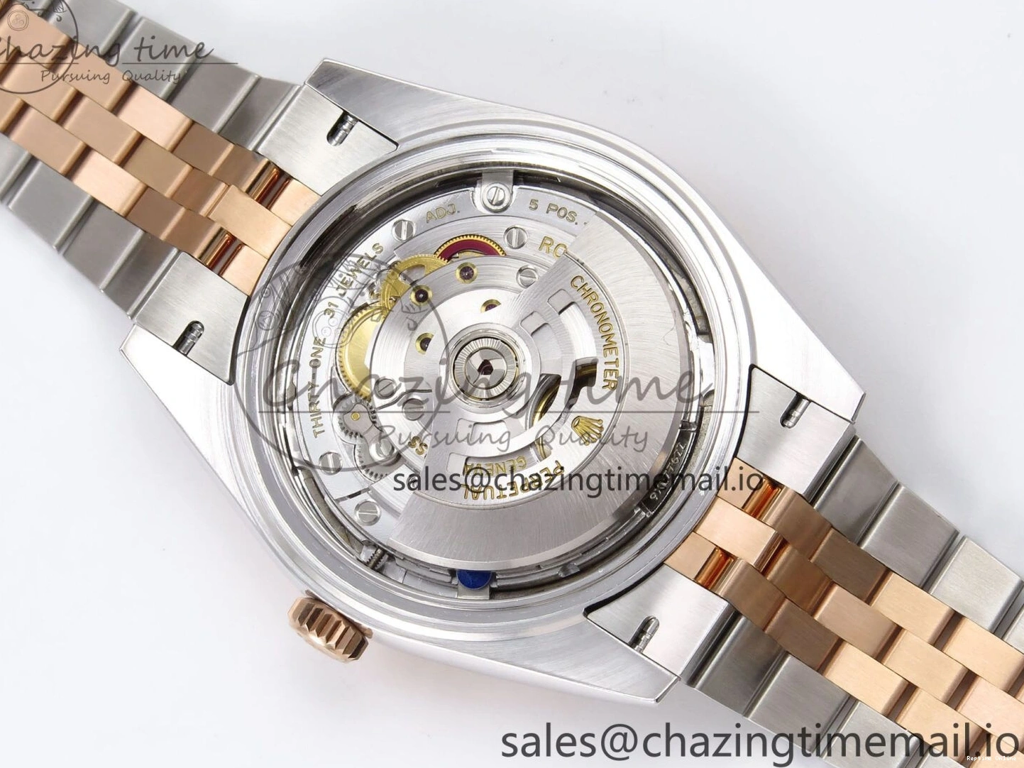 0122 DateJust 41 126331 ARF 1:1 Best Edition 904L Steel Gray Dial Green Roman Marker on SS RG Jubilee Bracelet SH3235（Gain Weight） FastDry 1103